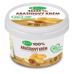 4SLIM 100% Arašídový krém jemný 500 g