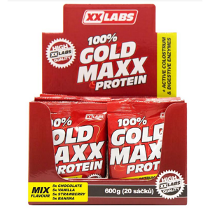 XXLABS 100% Gold maxx protein mix příchutí sáčky 20 x 30 g