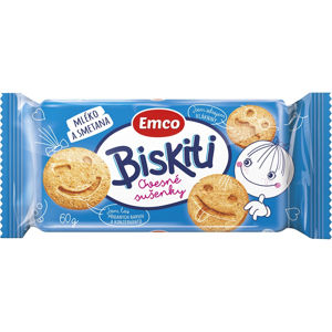 EMCO Biskiti ovesné sušenky Mléko a smetana 60 g