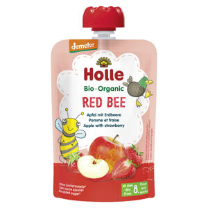 HOLLE Red bee Bio pyré jablko jahody 8m+ 100 g