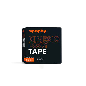 SPOPHY Kinesiology tape black tejpovací páska černá 5 cm x 5 m