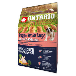 ONTARIO Puppy & Junior large chicken & potatoes pro štěňata 2,25 kg