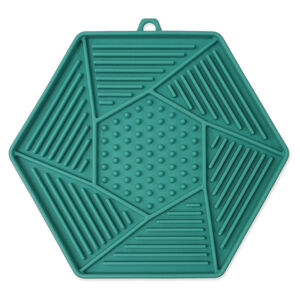 EPIC PET Lick & Snack lízací podložka hexagon světle zelený 17 x 15 cm