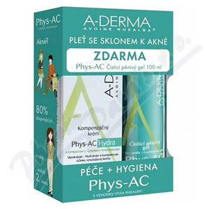 A-DERMA Phys-AC Hydra 40ml+Čistící gel 100 ml ZDARMA