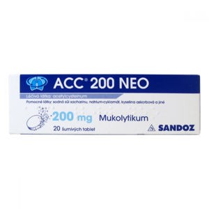 ACC 200 NEO 20x200 mg šumivých tablet