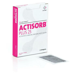 Actisorb Plus 10.5x10.5cm 10ks, poškozený obal