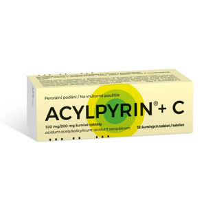 ACYLPYRIN + C  Šumivé tablety 12 kusů