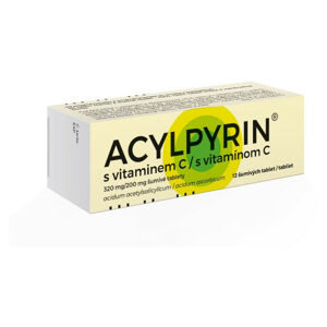 ACYLPYRIN® s vitaminem C 320mg/200mg šumivé tablety 12 kusů