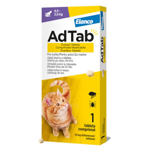 ADTAB 12 mg žvýkací tableta pro kočky (>0,5–2,0kg) 1 tbl