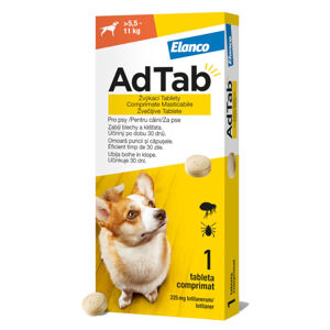 ADTAB 225 mg žvýkací tableta pro psy (5,5–11 kg) 1 kus