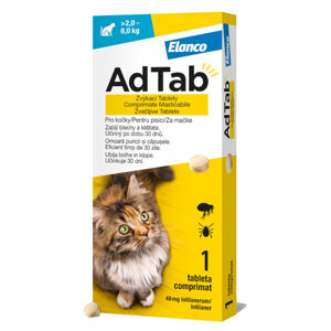 ADTAB 48 mg žvýkací tableta pro kočky (2,0–8,0 kg) 1 kus