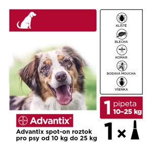 ADVANTIX Spot-on pro psy 10-25 kg 1x2,5 ml