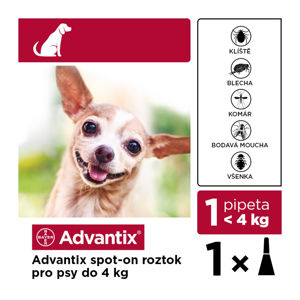 ADVANTIX Spot-on pro psy do 4 kg 1x0,4 ml