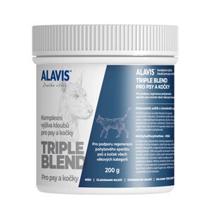 ALAVIS Triple blend pro psy a kočky 200 g, poškozený obal