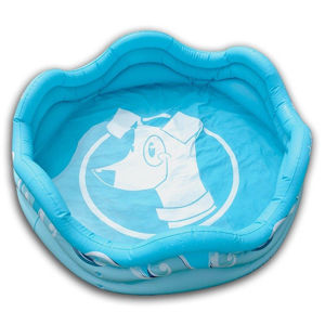 ALCOTT Modrý nafukovací bazén pro psy 121,9x40,6  cm, rozbalené