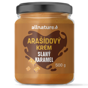 ALLNATURE Arašídový krém slaný karamel 500 g
