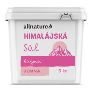 ALLNATURE Himalájská sůl růžová jemná 5 kg, poškozený obal