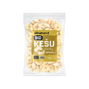 ALLNATURE Kešu ořechy natural BIO 250 g