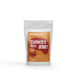 ALLNATURE Turkey pepper Jerky sušené maso 25 g