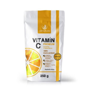 ALLNATURE Vitamín C prášek Premium 250 dávek, poškozený obal