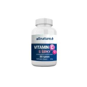 ALLNATURE Vitamín C s šípky 500 mg 30 tablet