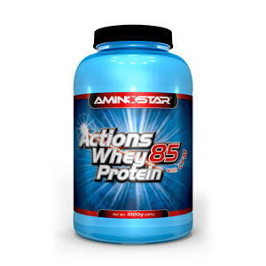 AMINOSTAR Actions whey protein 85% příchuť jahoda 1000 g
