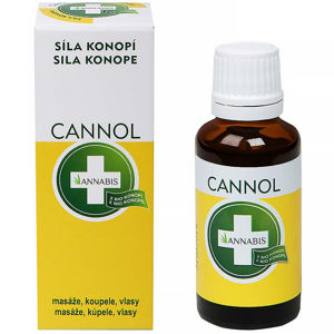 ANNABIS Cannol přírodní konopný olej (masáž, koupel, vlasy) 30 ml, poškozený obal