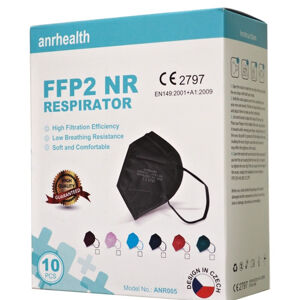ANRHEALTH FFP2 Respirátor černý 10 kusů