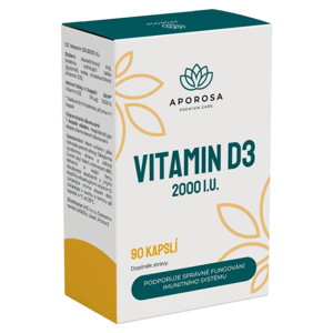 APOROSA Vitamin D3 2000 I.U. 90 kapslí