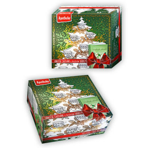 APOTHEKE Kolekce prémiových čajů vánoční + herbář 90 sáčků