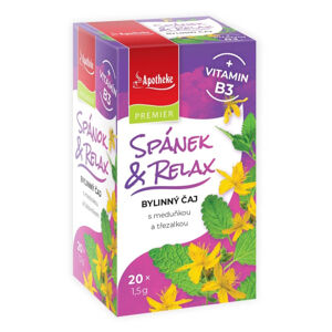 APOTHEKE Spánek a relax bylinný čaj + vitamin B3 20 sáčků
