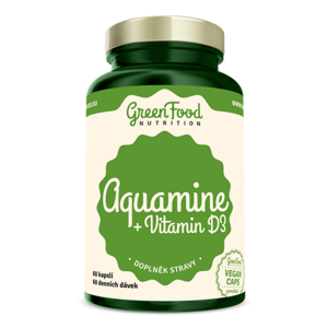 GREENFOOD NUTRITION Aquamine + vitamin D3 60 kapslí