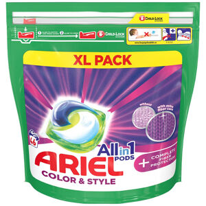 ARIEL Allin1 Color & Style + Complete Fiber Protection Kapsle na praní 46 PD
