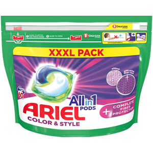 ARIEL Allin1 Color & Style + Complete Fiber Protection Kapsle na praní 60 PD