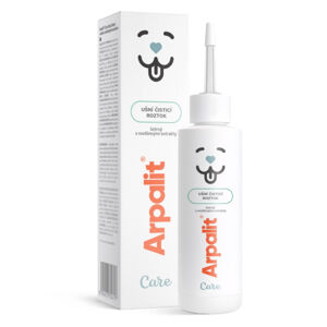 ARPALIT CARE Ušní čisticí roztok s rostlinými extrakty pro psy a kočky 100 ml, poškozený obal