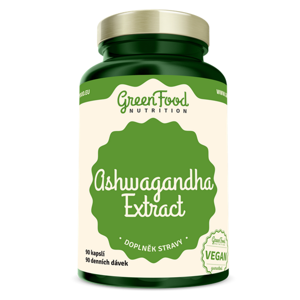 GREENFOOD NUTRITION Ashwagandha extract 90 kapslí