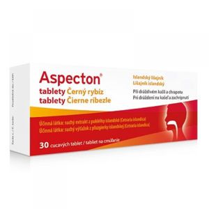 APOTEX Aspecton tablety na kašel černý rybíz 30 ks