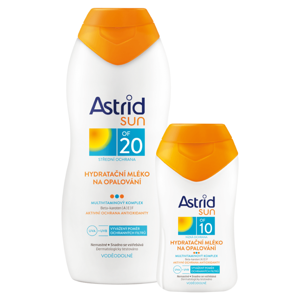 ASTRID Sun Hydratační mléko na opalování OF 20 + Hydratační mléko na opalování OF 10