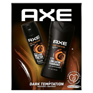 AXE Dark Temptation Deodorant 150 ml + Sprchový gel 250 ml Vánoční balíček pro muže, poškozený obal