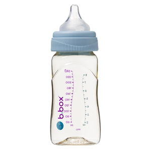 B.BOX Antikoliková kojenecká láhev modrá 0-2. měsíce 240 ml