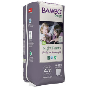 BAMBO Dreamy Night Pants 4 až 7 let Girl 15-35 kg 10 ks