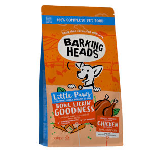 BARKING HEADS Little Paws Bowl Lickin Good Chick granule pro psy 1 ks, Hmotnost balení (g): 6 kg