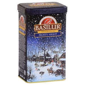 BASILUR Frosty night černý sypaný čaj v plechu 85 g