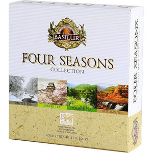BASILUR Four Seasons Assorted směs černých a zelených čajů 40 sáčků