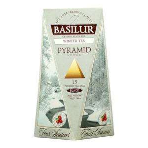 BASILUR Four Seasons Winter Tea pyramid černý čaj 15 sáčků