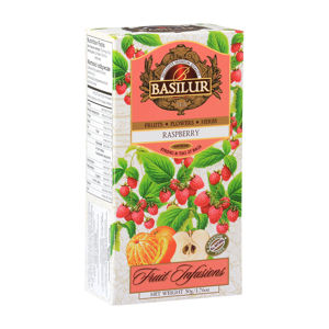 BASILUR Fruit Raspberry ovocný čaj 25 sáčků