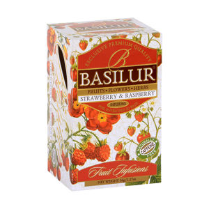 BASILUR Fruit Strawberry & Raspberry 25 sáčků