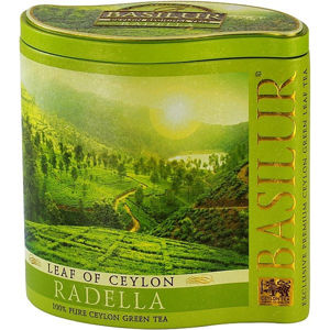 BASILUR Leaf of Ceylon Radella zelený čaj v plechové dóze 100 g