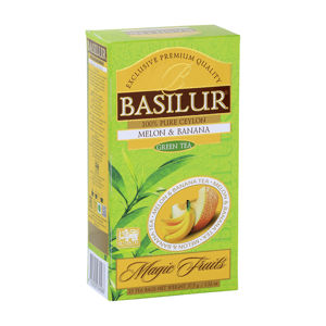 BASILUR Magic Melon & Banana zelený čaj 25 sáčků