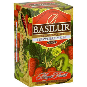 BASILUR Magic Strawberry & Kiwi černý čaj 20 sáčků